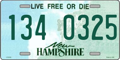 NH license plate 1340325