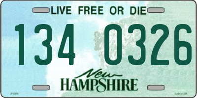 NH license plate 1340326
