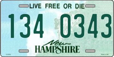 NH license plate 1340343