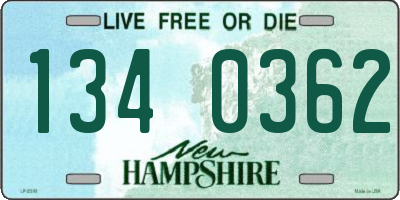 NH license plate 1340362