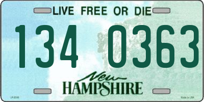 NH license plate 1340363
