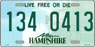 NH license plate 1340413