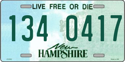 NH license plate 1340417