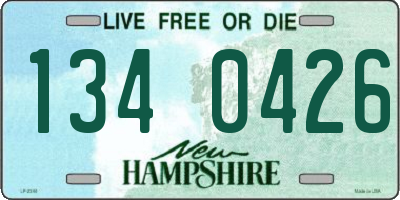 NH license plate 1340426