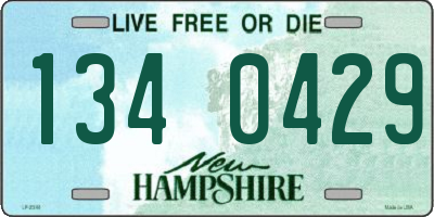 NH license plate 1340429