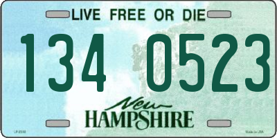 NH license plate 1340523