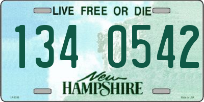 NH license plate 1340542
