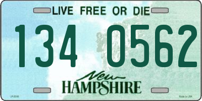 NH license plate 1340562