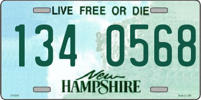 NH license plate 1340568