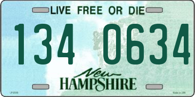 NH license plate 1340634