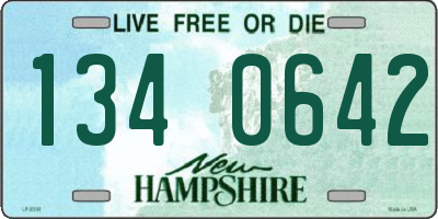 NH license plate 1340642