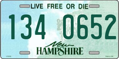 NH license plate 1340652
