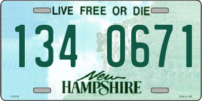NH license plate 1340671