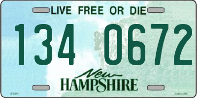NH license plate 1340672