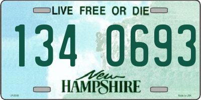 NH license plate 1340693
