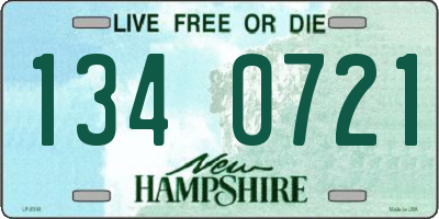 NH license plate 1340721