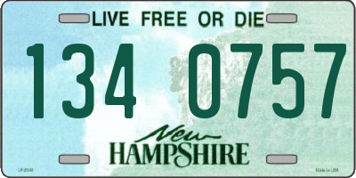 NH license plate 1340757