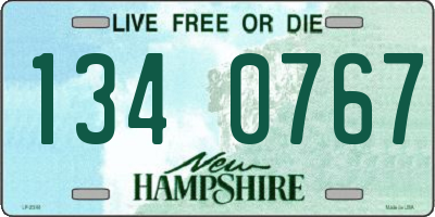 NH license plate 1340767