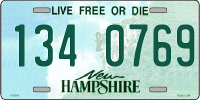 NH license plate 1340769