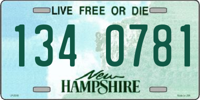 NH license plate 1340781