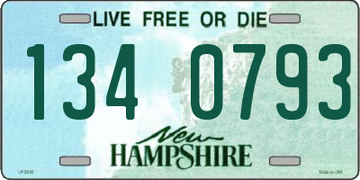 NH license plate 1340793