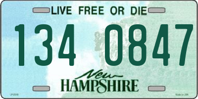 NH license plate 1340847
