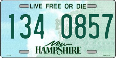 NH license plate 1340857