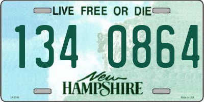 NH license plate 1340864