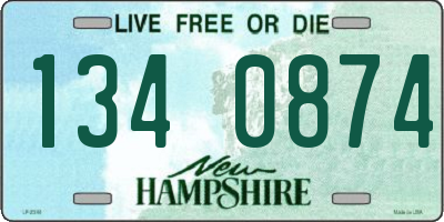 NH license plate 1340874
