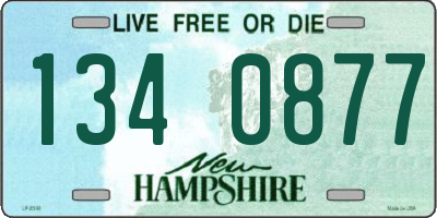 NH license plate 1340877