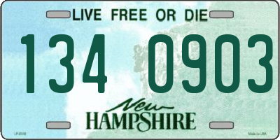 NH license plate 1340903