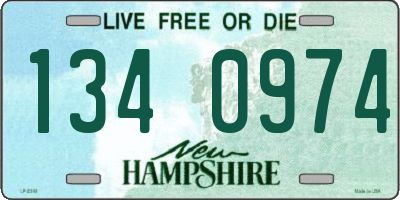 NH license plate 1340974