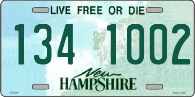 NH license plate 1341002