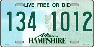 NH license plate 1341012