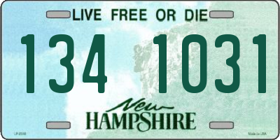 NH license plate 1341031