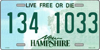 NH license plate 1341033