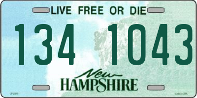 NH license plate 1341043