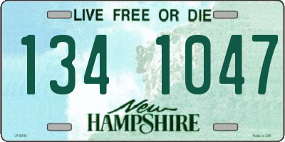 NH license plate 1341047