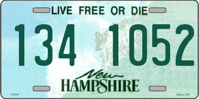 NH license plate 1341052