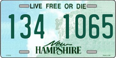 NH license plate 1341065