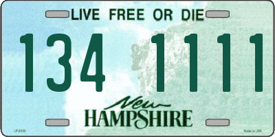 NH license plate 1341111