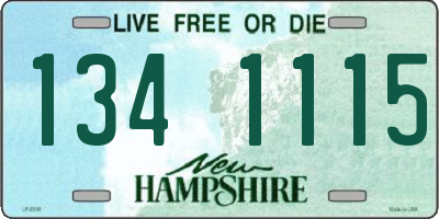 NH license plate 1341115