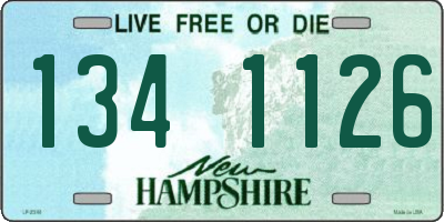 NH license plate 1341126
