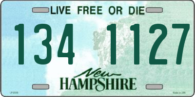 NH license plate 1341127