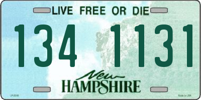 NH license plate 1341131
