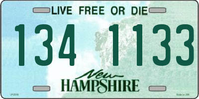 NH license plate 1341133