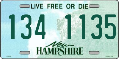 NH license plate 1341135
