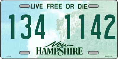 NH license plate 1341142