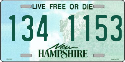 NH license plate 1341153