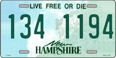 NH license plate 1341194